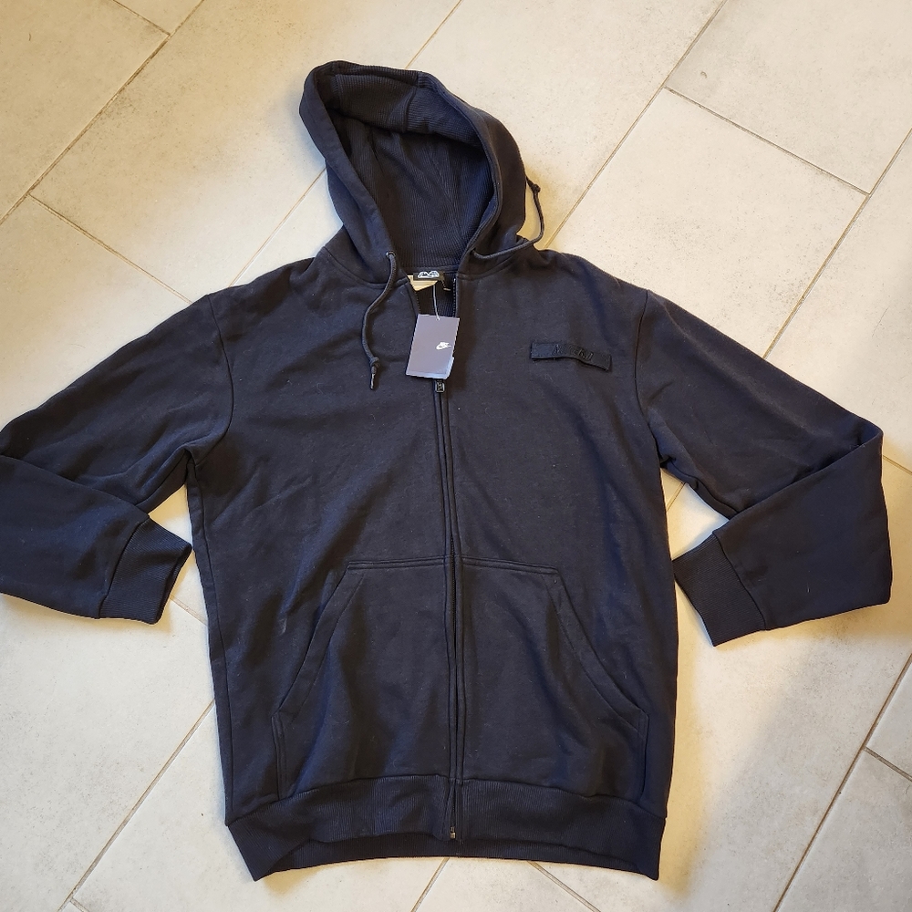 Nike 6.0 SB black hoodie men's hooded zip front sweatshirt. L large. New.